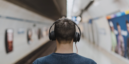 RPM_Man in underground listening to podcast